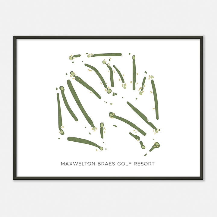 Print of Maxwelton Braes Golf Resort Modern Map