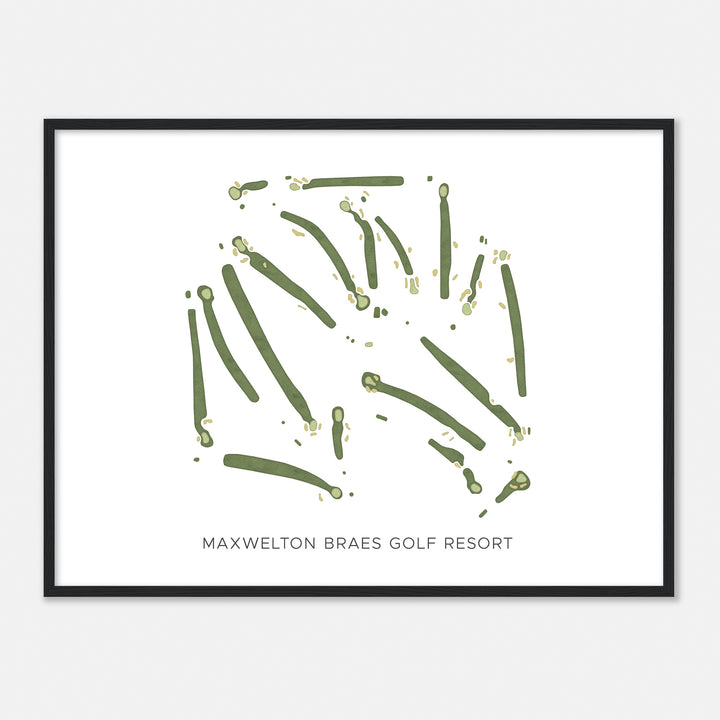 Print of Maxwelton Braes Golf Resort Modern Map