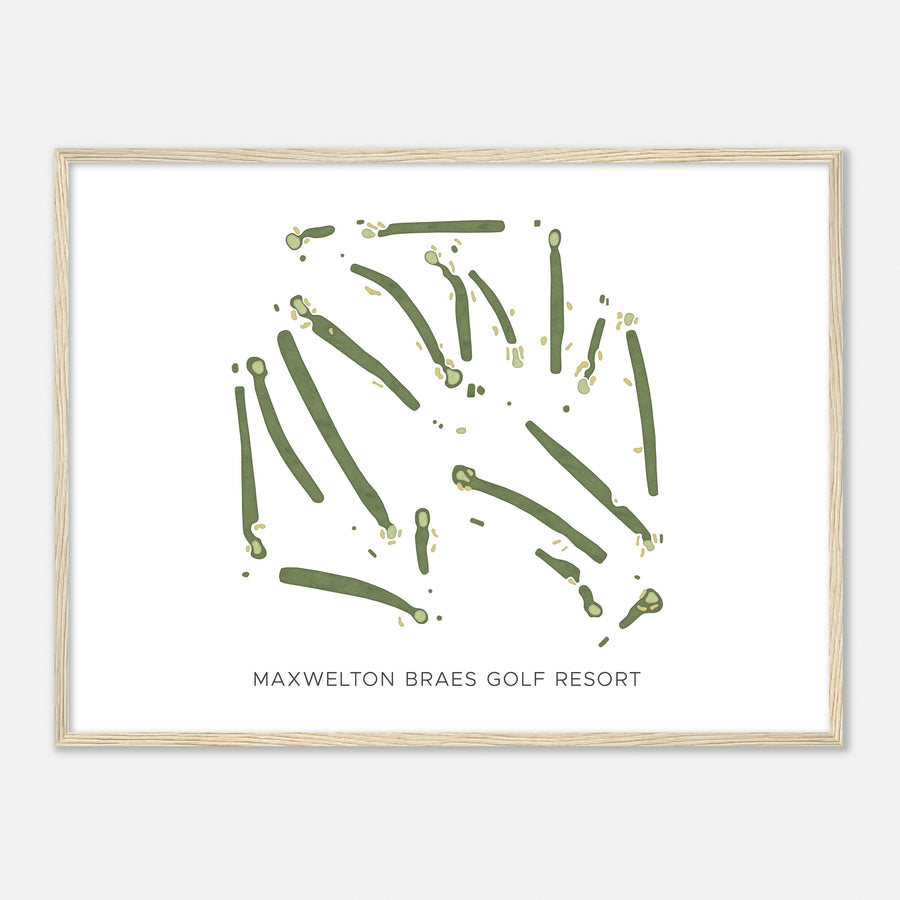 Print of Maxwelton Braes Golf Resort Modern Map