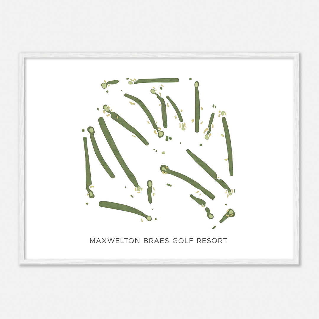 Print of Maxwelton Braes Golf Resort Modern Map