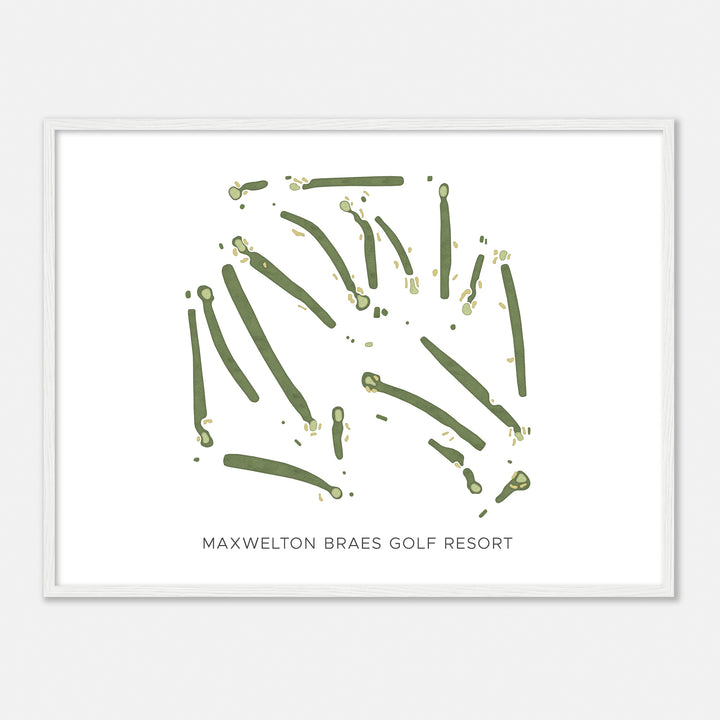 Print of Maxwelton Braes Golf Resort Modern Map