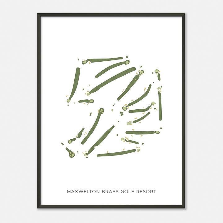 Print of Maxwelton Braes Golf Resort Modern Map