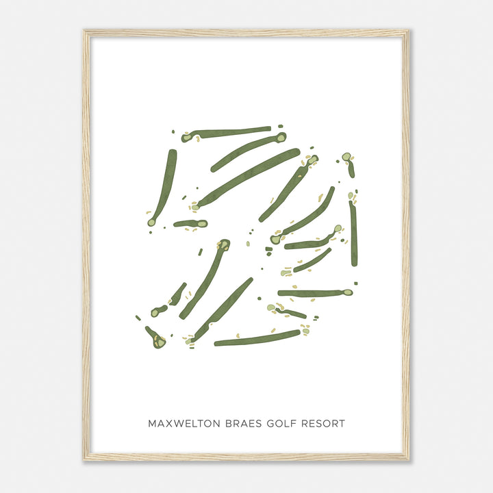 Print of Maxwelton Braes Golf Resort Modern Map