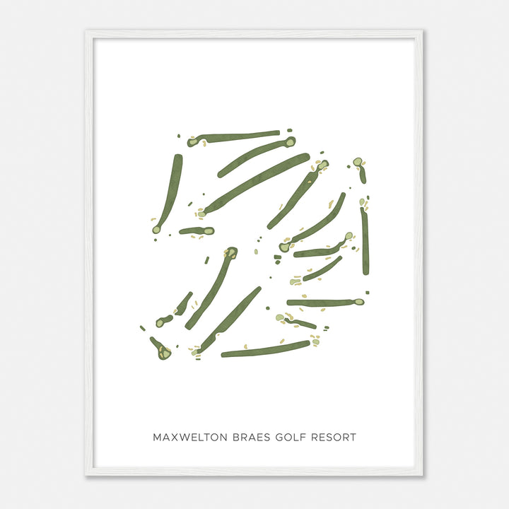 Print of Maxwelton Braes Golf Resort Modern Map