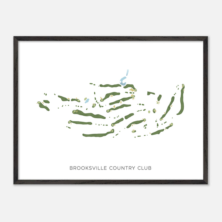 Print of Brooksville Country Club Modern Map