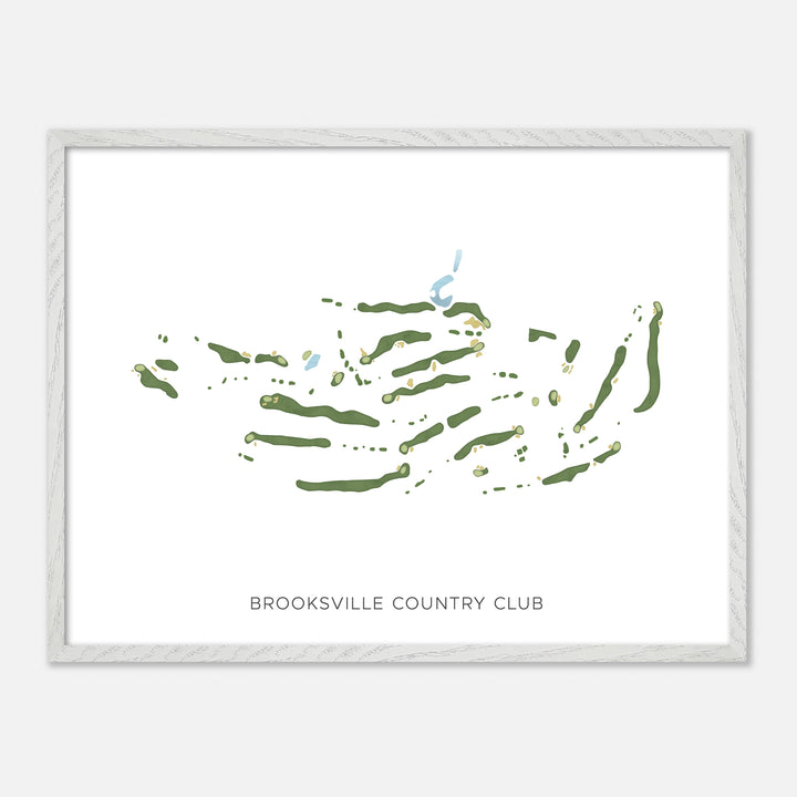 Print of Brooksville Country Club Modern Map
