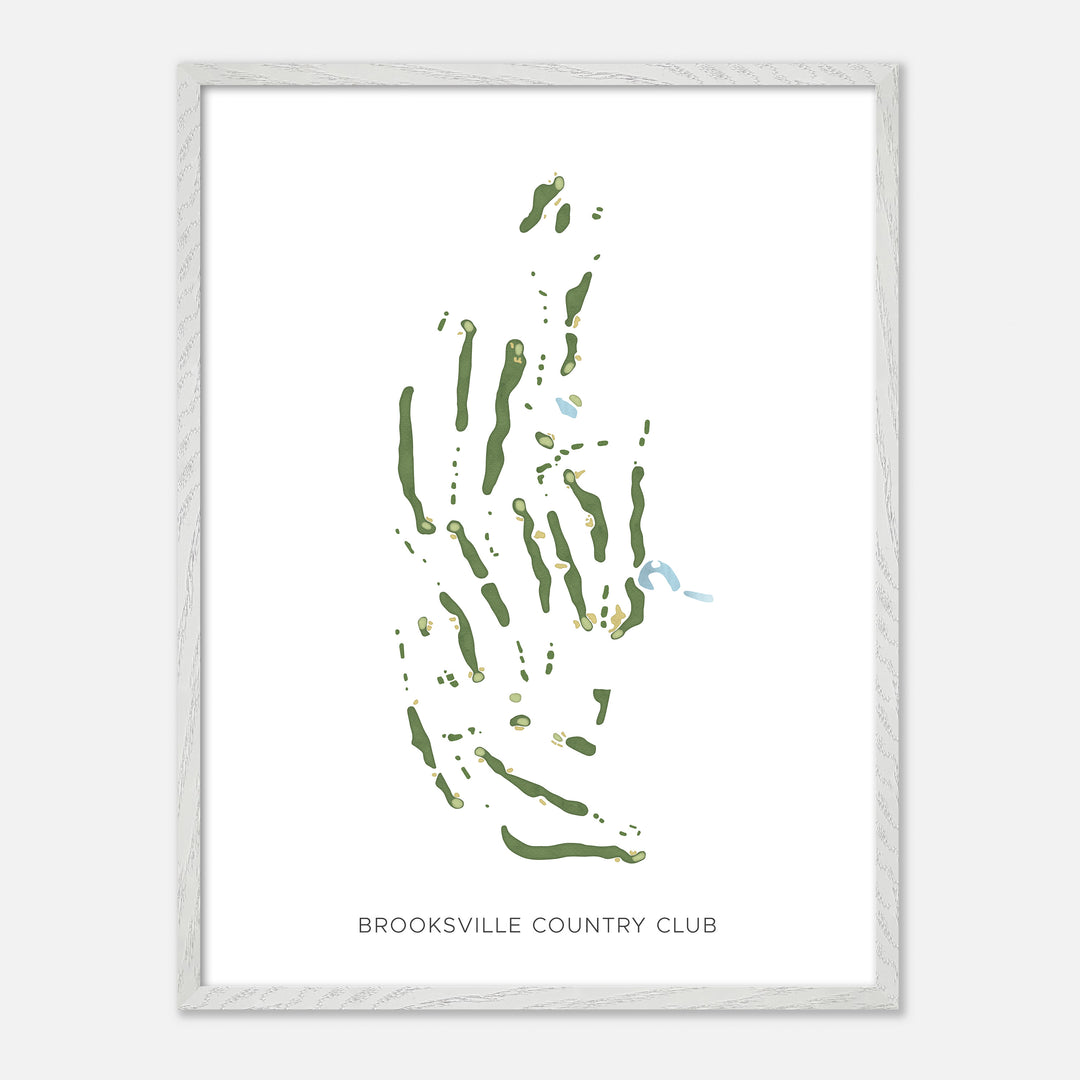 Print of Brooksville Country Club Modern Map