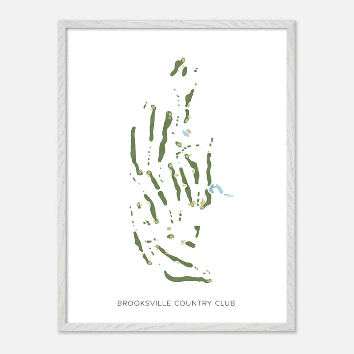Print of Brooksville Country Club Modern Map