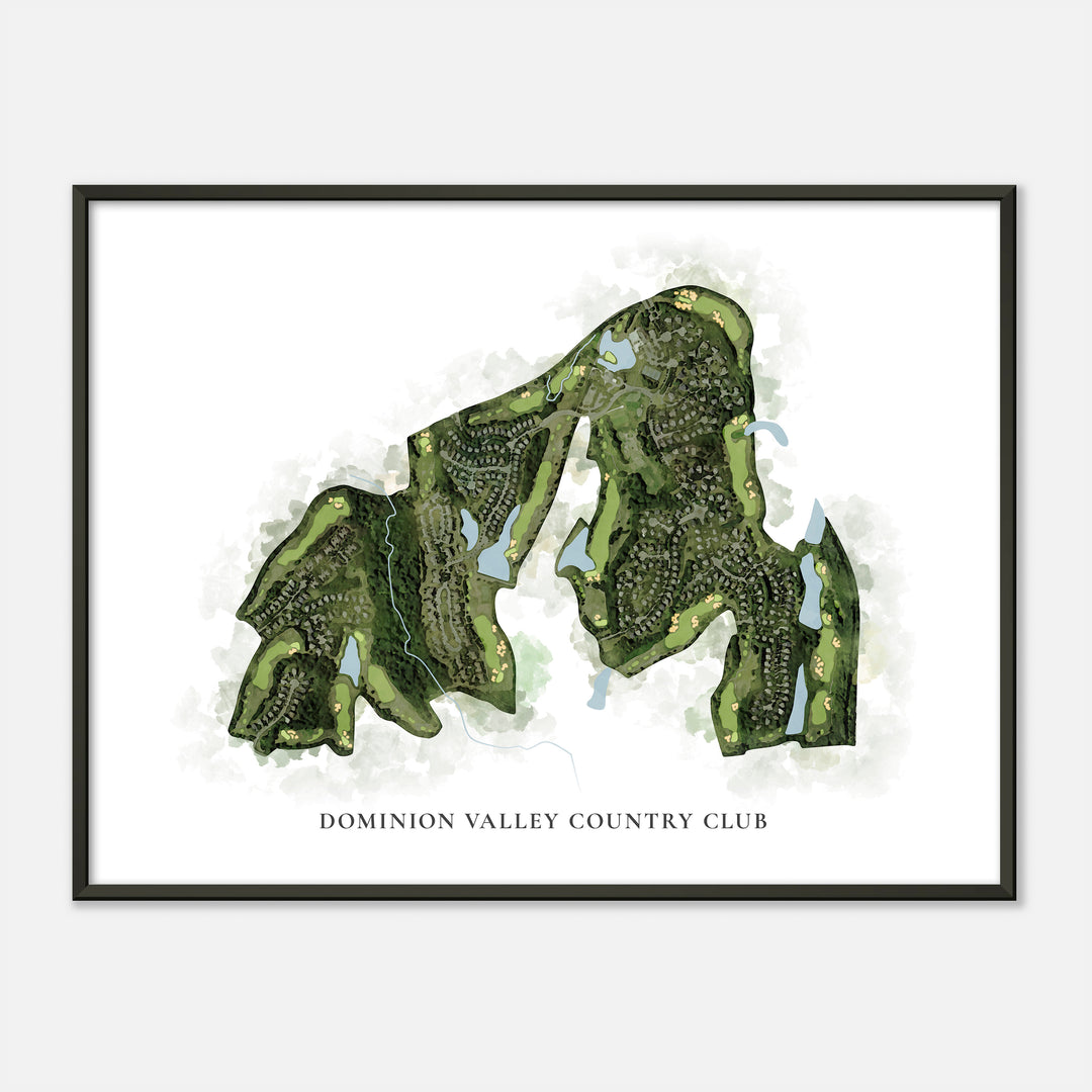 Print of Dominion Valley Country Club Classic Map