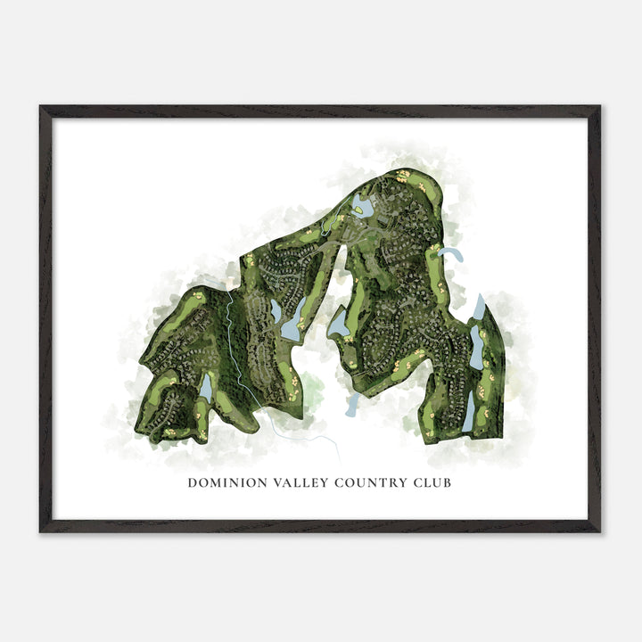 Print of Dominion Valley Country Club Classic Map