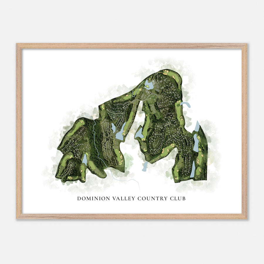 Print of Dominion Valley Country Club Classic Map
