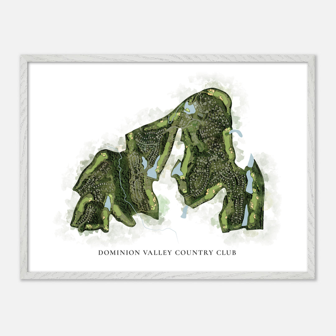 Print of Dominion Valley Country Club Classic Map