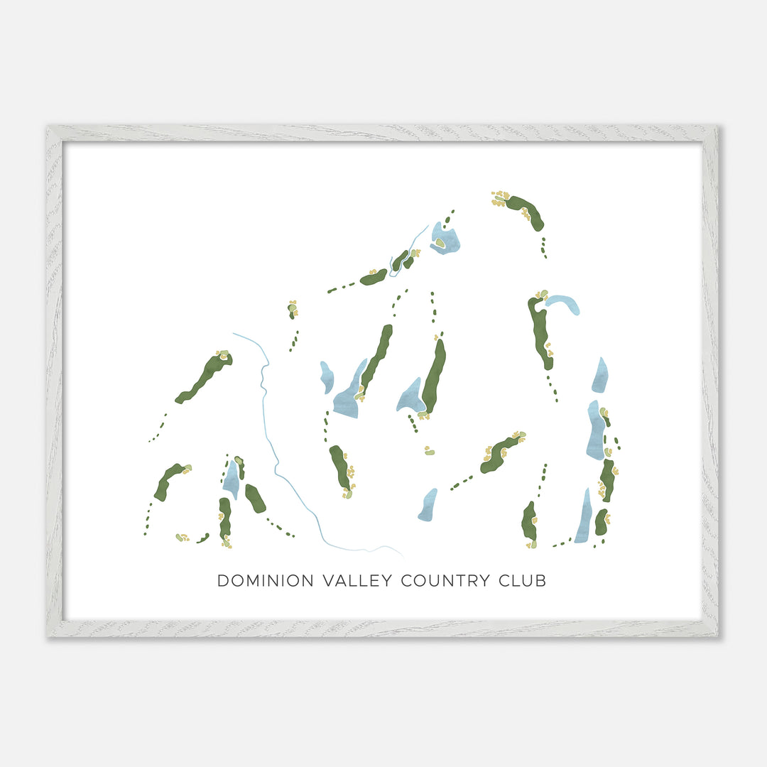 Print of Dominion Valley Country Club Modern Map