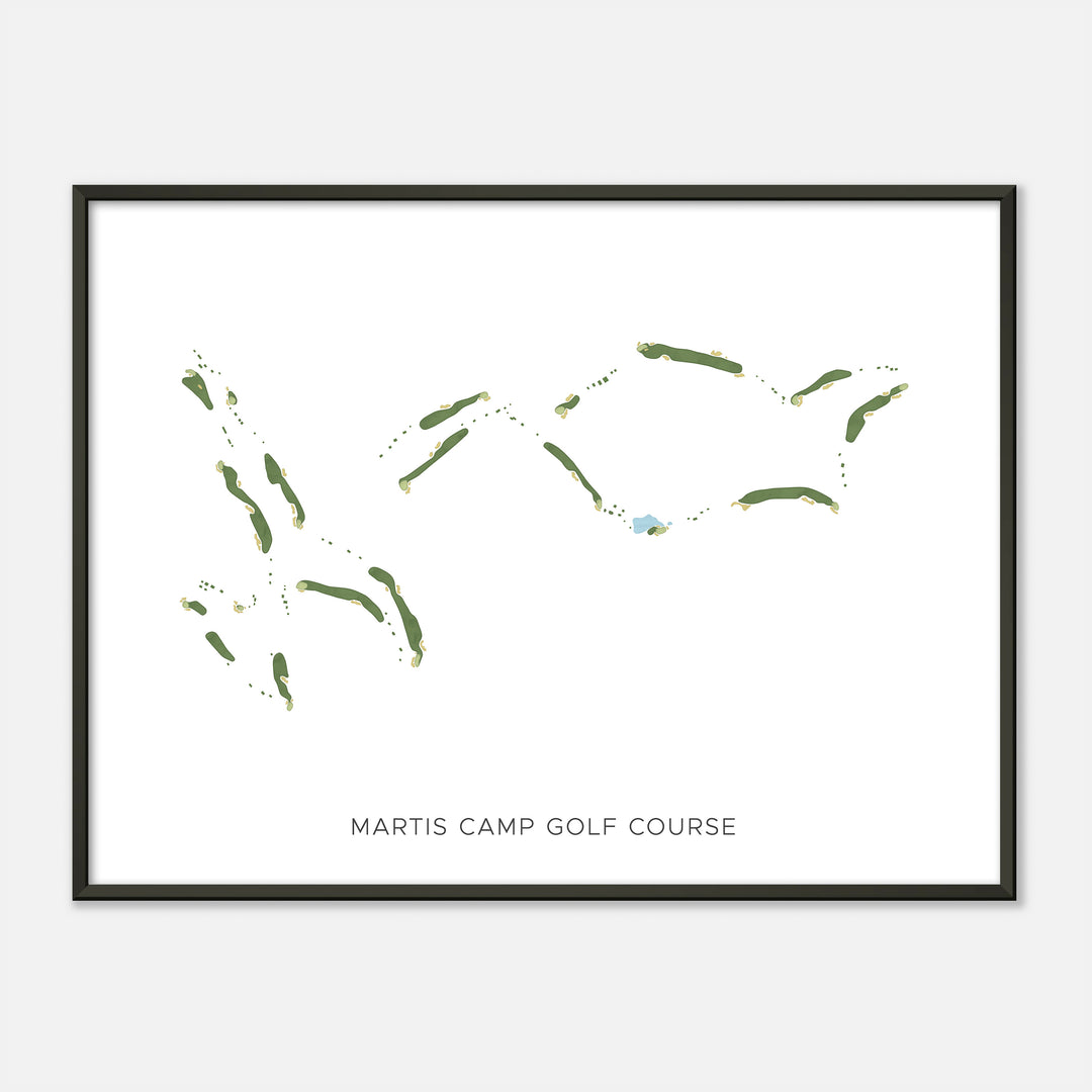 Print of Martis Camp Golf Course Modern Map