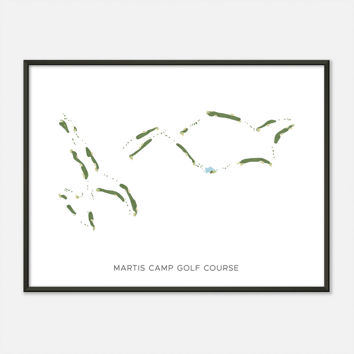 Print of Martis Camp Golf Course Modern Map