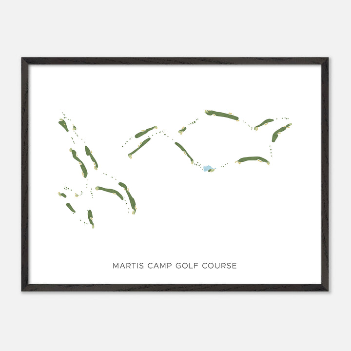 Print of Martis Camp Golf Course Modern Map