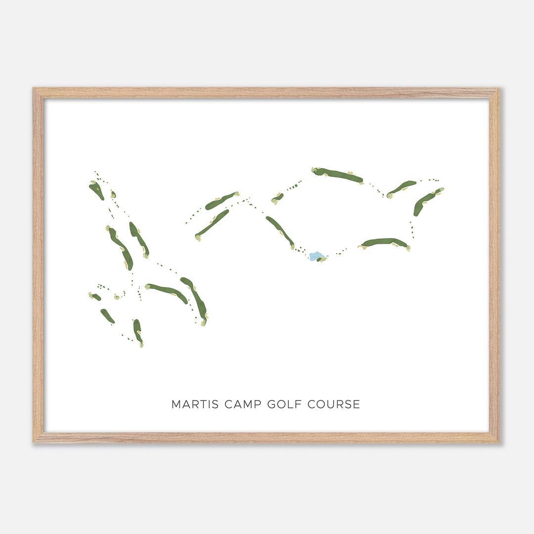 Print of Martis Camp Golf Course Modern Map