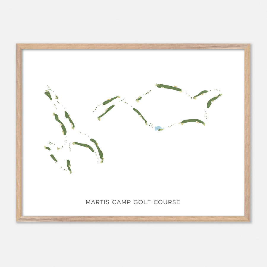 Print of Martis Camp Golf Course Modern Map