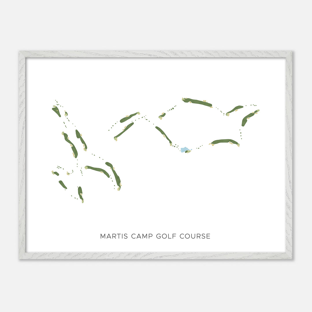 Print of Martis Camp Golf Course Modern Map