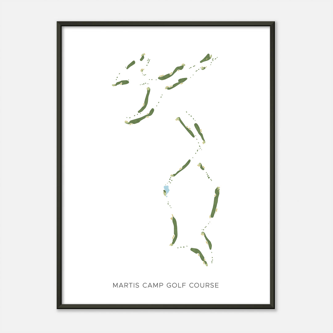 Print of Martis Camp Golf Course Modern Map