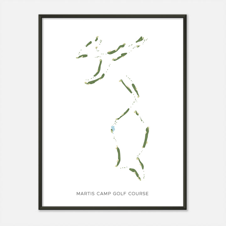 Print of Martis Camp Golf Course Modern Map