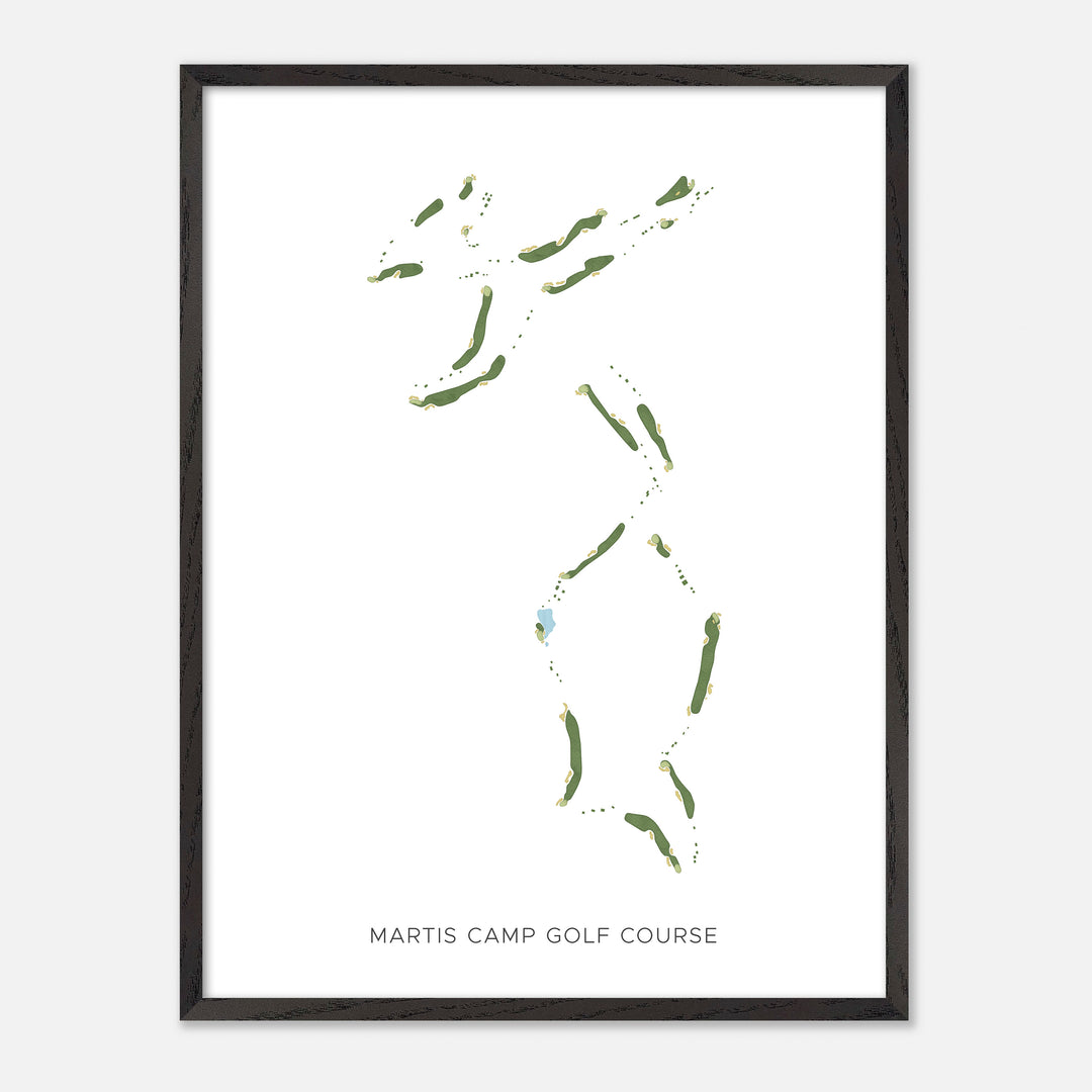 Print of Martis Camp Golf Course Modern Map