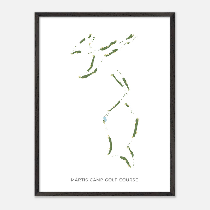 Print of Martis Camp Golf Course Modern Map