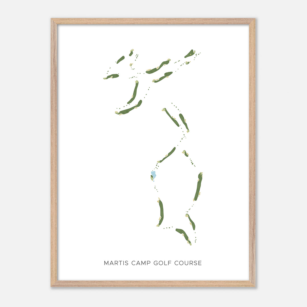 Print of Martis Camp Golf Course Modern Map