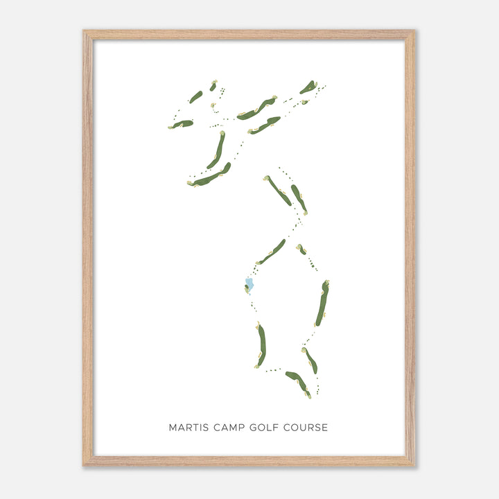 Print of Martis Camp Golf Course Modern Map