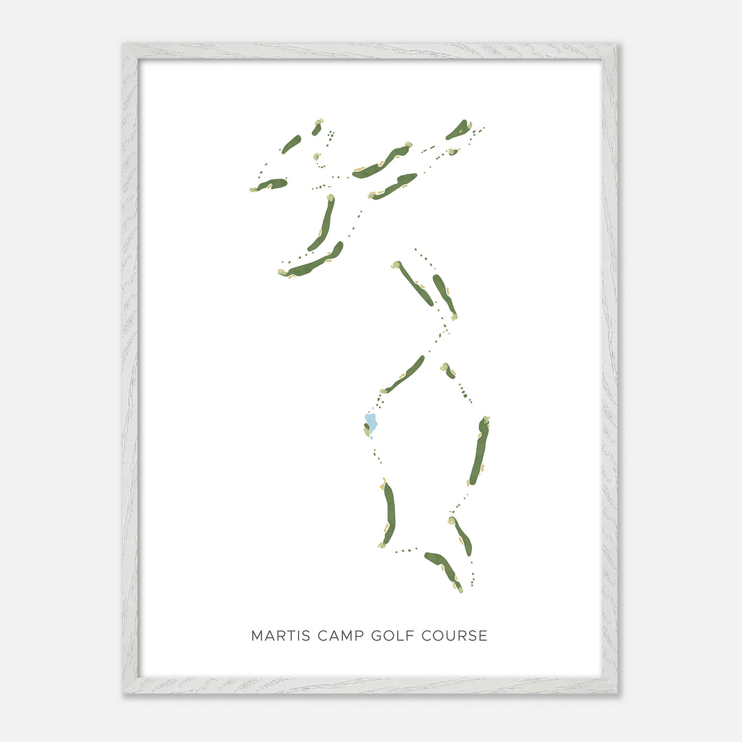 Print of Martis Camp Golf Course Modern Map