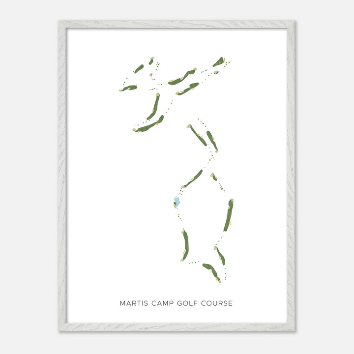 Print of Martis Camp Golf Course Modern Map