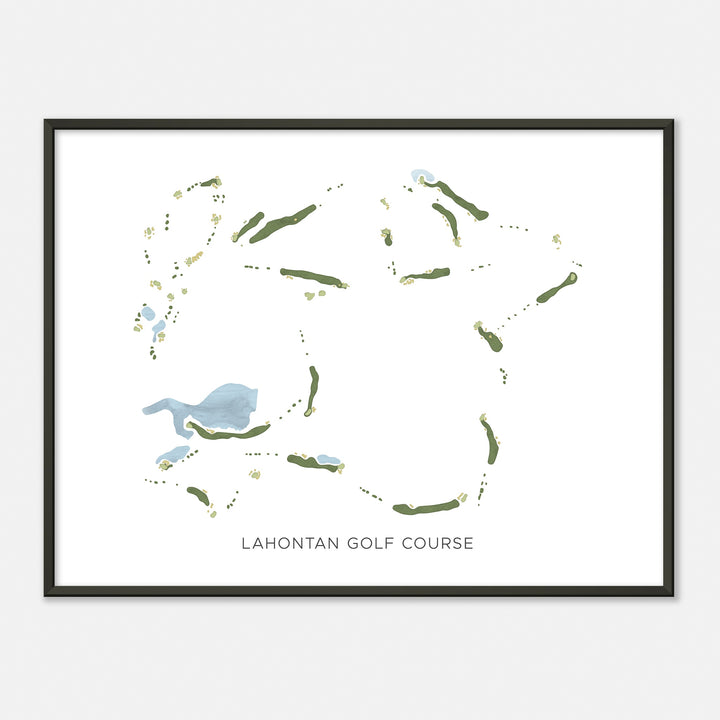 Print of Lahontan Golf Course Modern Map