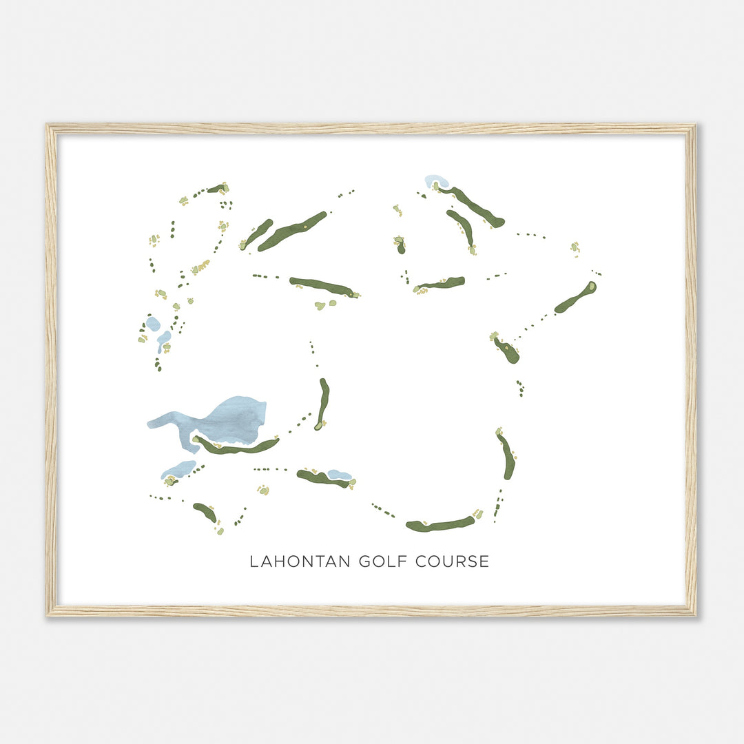 Print of Lahontan Golf Course Modern Map