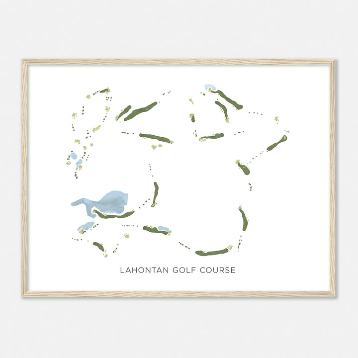 Print of Lahontan Golf Course Modern Map