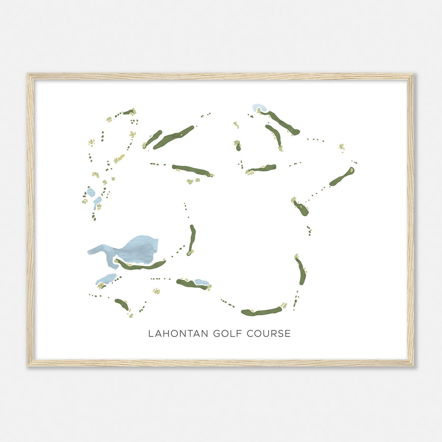 Print of Lahontan Golf Course Modern Map