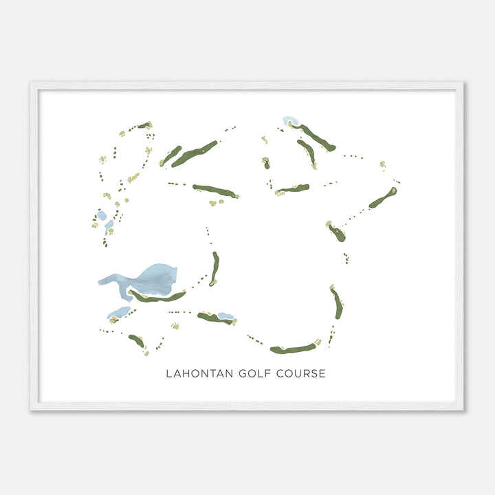 Print of Lahontan Golf Course Modern Map