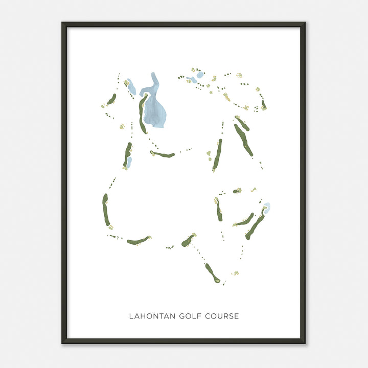 Print of Lahontan Golf Course Modern Map