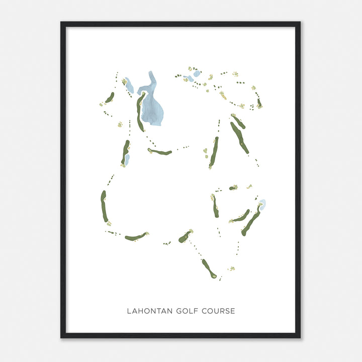 Print of Lahontan Golf Course Modern Map
