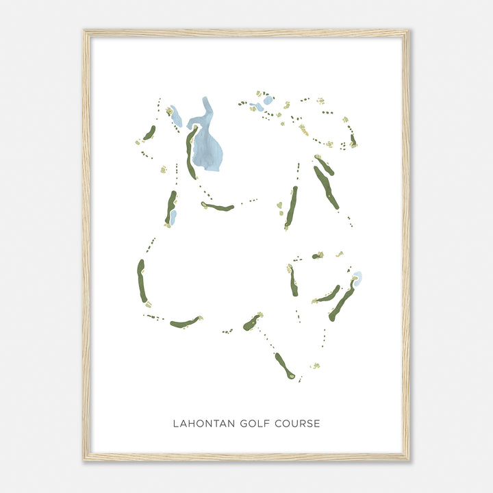 Print of Lahontan Golf Course Modern Map