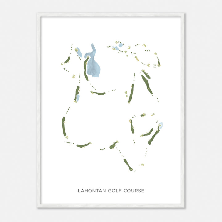 Print of Lahontan Golf Course Modern Map