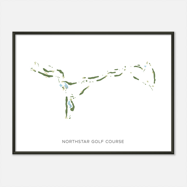 Print of Northstar Golf Course Modern Map