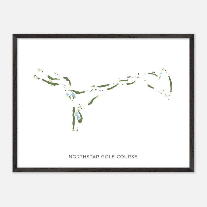 Print of Northstar Golf Course Modern Map