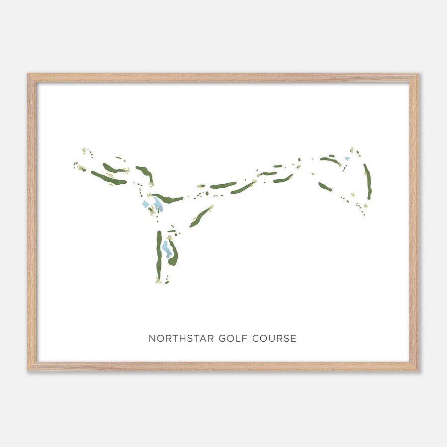 Print of Northstar Golf Course Modern Map