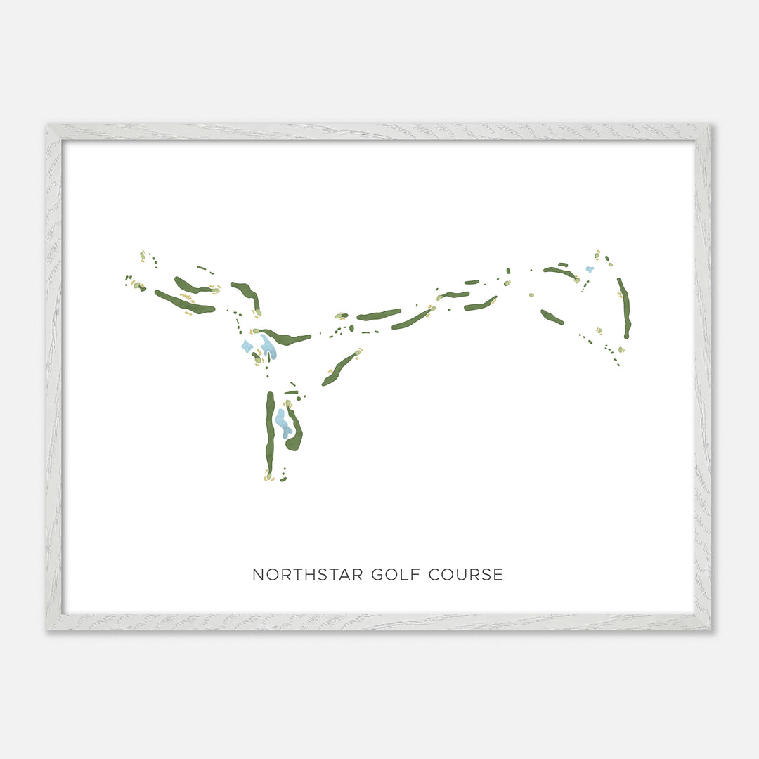 Print of Northstar Golf Course Modern Map