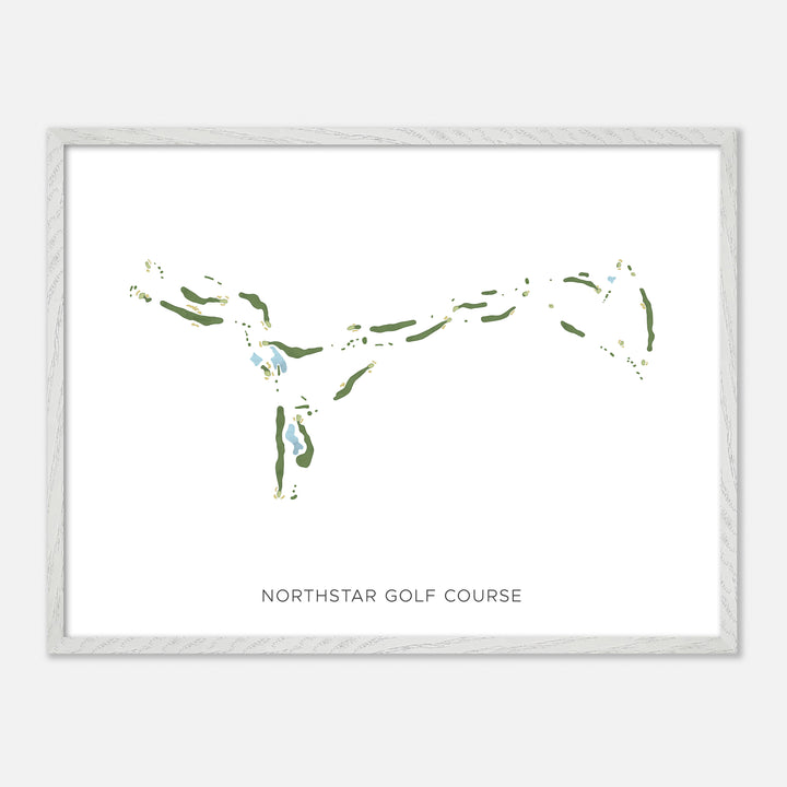 Print of Northstar Golf Course Modern Map
