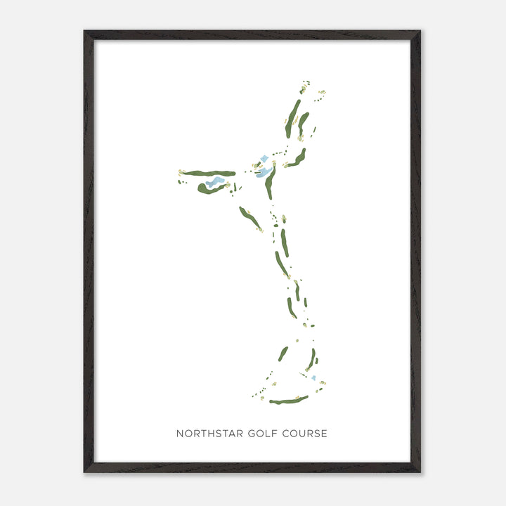 Print of Northstar Golf Course Modern Map