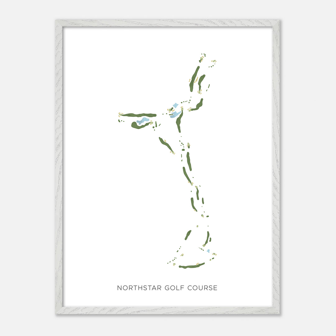 Print of Northstar Golf Course Modern Map