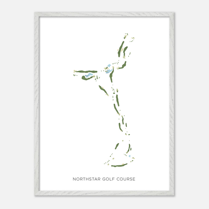 Print of Northstar Golf Course Modern Map