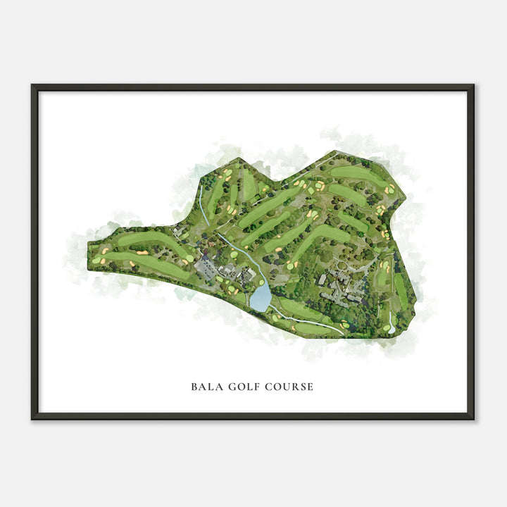 Print of Bala Golf Course Classic Map