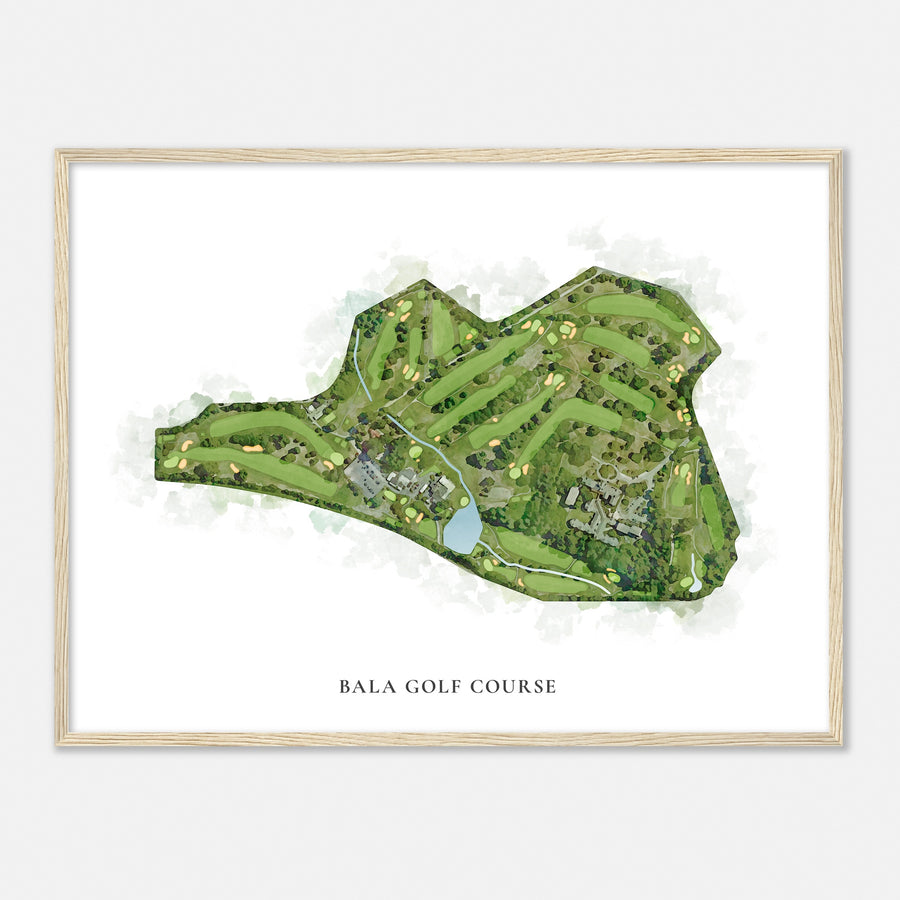 Print of Bala Golf Course Classic Map